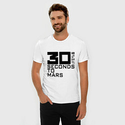 Футболка slim-fit 30 Seconds To Mars, цвет: белый — фото 2