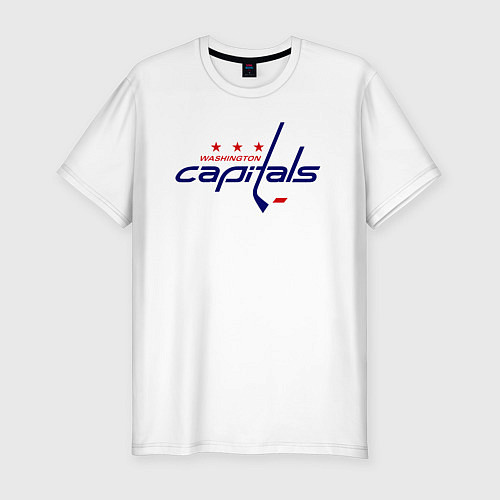 Мужская slim-футболка Washington Capitals / Белый – фото 1