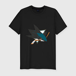Футболка slim-fit San Jose Sharks, цвет: черный