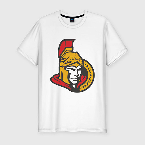 Мужская slim-футболка Ottawa Senators / Белый – фото 1