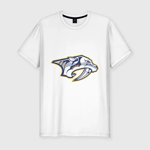 Мужская slim-футболка Nashville Predators / Белый – фото 1