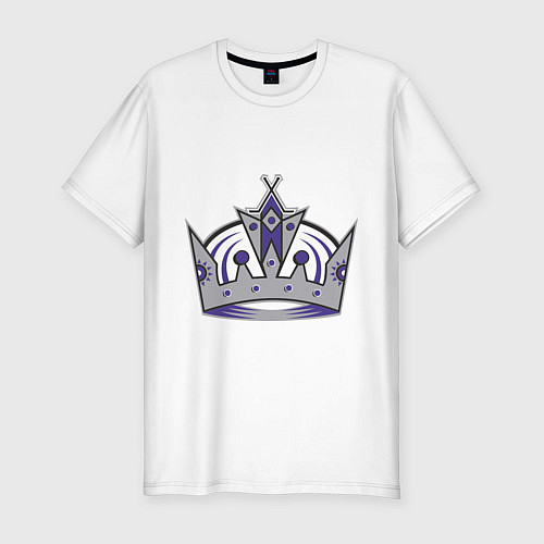 Мужская slim-футболка Los Angeles Kings / Белый – фото 1