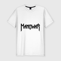 Футболка slim-fit Manowar, цвет: белый