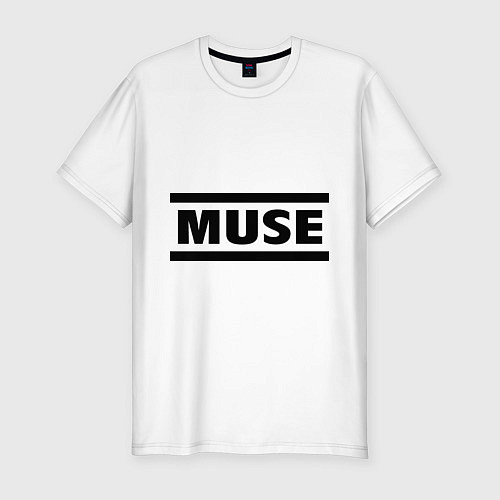 Мужская slim-футболка Muse / Белый – фото 1