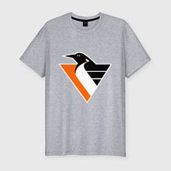 Футболка slim-fit Pittsburgh Penguins, цвет: меланж