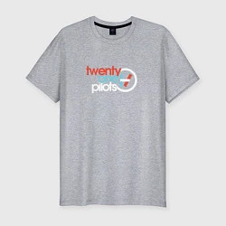 Мужская slim-футболка Twenty One Pilots
