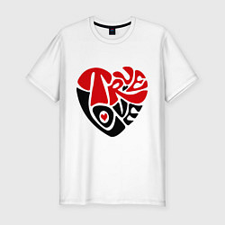 Мужская slim-футболка True Love