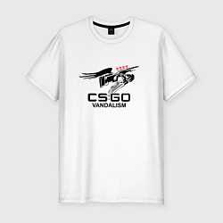 Футболка slim-fit CS:GO Vandalism, цвет: белый