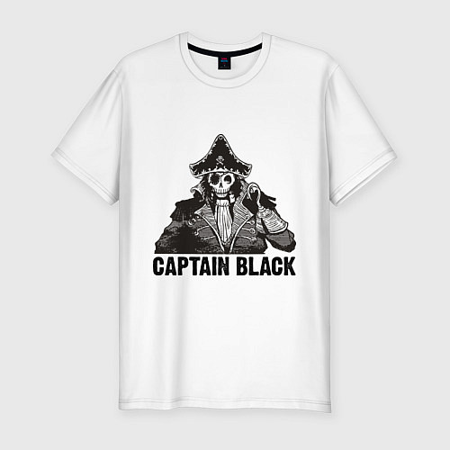 Мужская slim-футболка Captain Black / Белый – фото 1