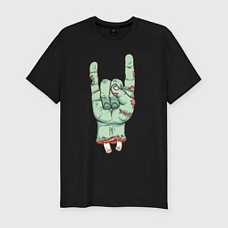 Футболка slim-fit Zombie Rock Hand, цвет: черный