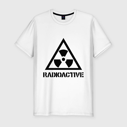 Мужская slim-футболка Radioactive / Белый – фото 1