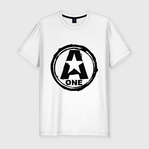 Мужская slim-футболка A-One / Белый – фото 1