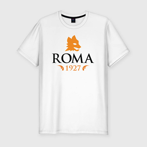 Мужская slim-футболка AS Roma 1927 / Белый – фото 1