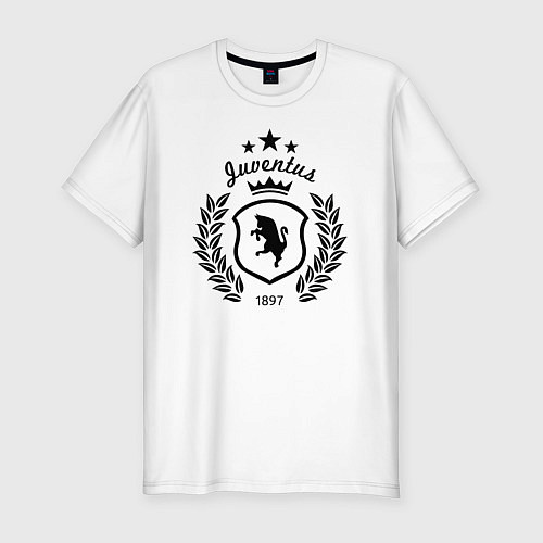 Мужская slim-футболка Juventus King 1897 / Белый – фото 1