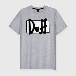 Мужская slim-футболка Duff