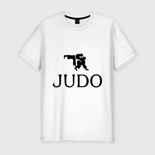 Мужская slim-футболка Judo / Белый – фото 1