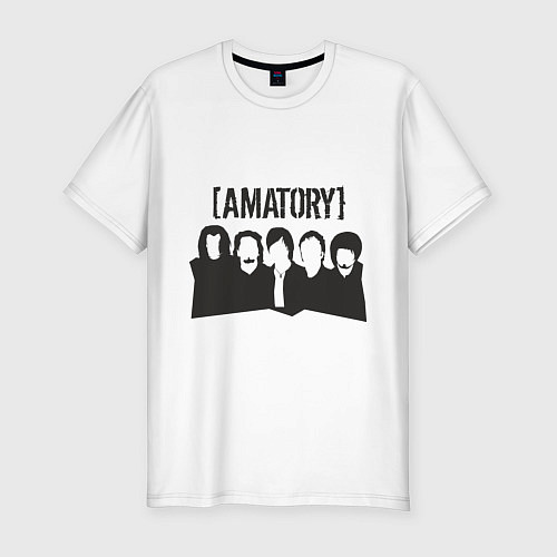Мужская slim-футболка Amatory / Белый – фото 1