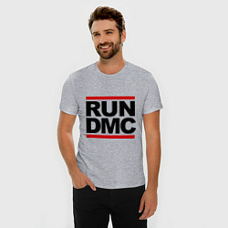 Футболка slim-fit Run DMC, цвет: меланж — фото 2