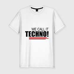 Футболка slim-fit We call it Techno, цвет: белый