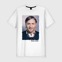 Мужская slim-футболка David Guetta