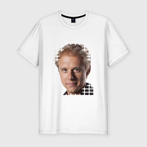 Мужская slim-футболка EQ: Armin van Buuren / Белый – фото 1