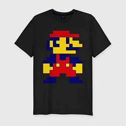 Мужская slim-футболка Pixel Mario
