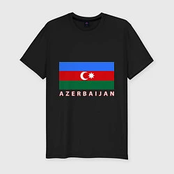 Футболка slim-fit Азербайджан, цвет: черный