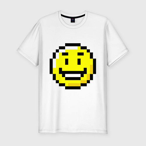 Мужская slim-футболка Smile / Белый – фото 1