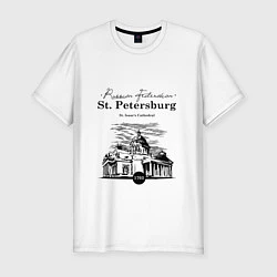 Мужская slim-футболка St. Isaac's Cathedral