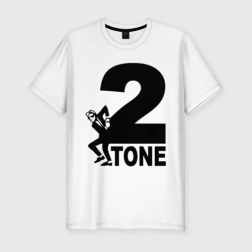 Мужская slim-футболка 2tone / Белый – фото 1