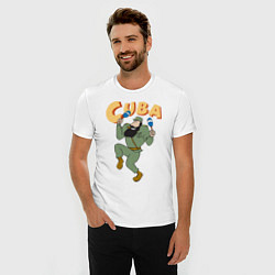 Футболка slim-fit Cuba: Fidel Castro, цвет: белый — фото 2