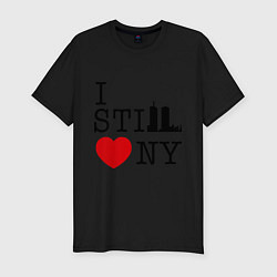 Футболка slim-fit I still love NY, цвет: черный