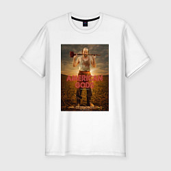 Футболка slim-fit American Gods: Czernobog, цвет: белый