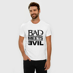 Футболка slim-fit Bad Meets Evil, цвет: белый — фото 2