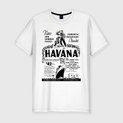 Футболка slim-fit Havana Cuba, цвет: белый