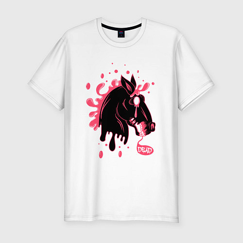 Мужская slim-футболка Dead Horse / Белый – фото 1
