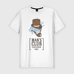 Мужская slim-футболка Gentleman only