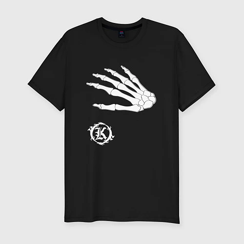 Мужская slim-футболка Кукрыниксы: Кости / Черный – фото 1