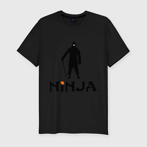Мужская slim-футболка Black Ninja / Черный – фото 1