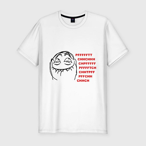 Мужская slim-футболка PFFFFFT / Белый – фото 1