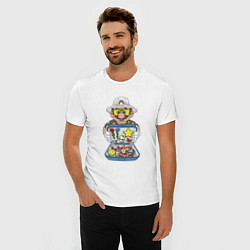 Футболка slim-fit Summer Mario, цвет: белый — фото 2