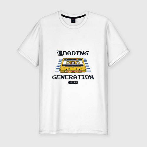Мужская slim-футболка Loading Generation / Белый – фото 1