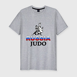 Футболка slim-fit Russia judo, цвет: меланж
