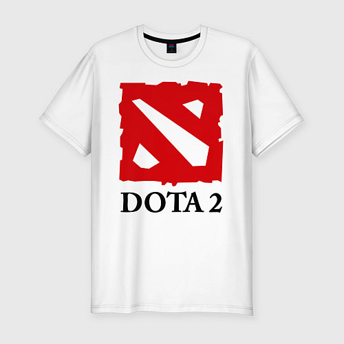 Мужская slim-футболка Dota 2: Logo / Белый – фото 1