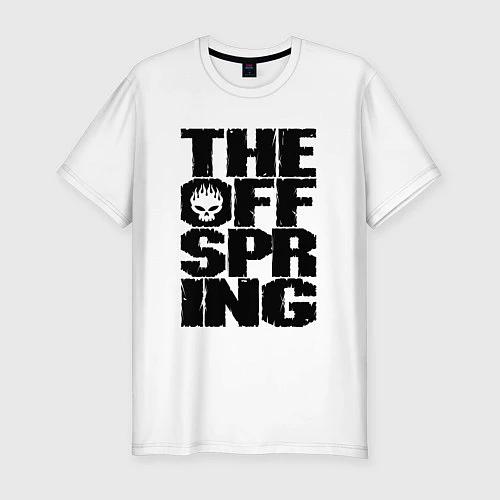 Мужская slim-футболка The Offspring / Белый – фото 1