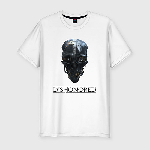 Мужская slim-футболка Dishonored / Белый – фото 1