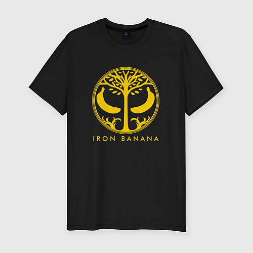 Мужская slim-футболка Iron Banana / Черный – фото 1