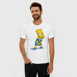 Футболка slim-fit Bart Bully, цвет: белый — фото 2