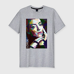 Мужская slim-футболка Lorde Art