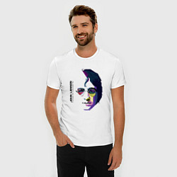 Футболка slim-fit John Lennon: Techno, цвет: белый — фото 2